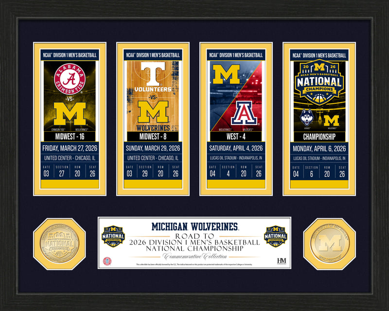 Highland Mint Michigan Wolverines 2026 NCAA Basketball Championship Bronze Coin Photo Mint