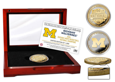 Highland Mint Michigan Wolverines 2026 NCAA Men's Basketball Champions Two Tone Coin - Limited Edition /1,000