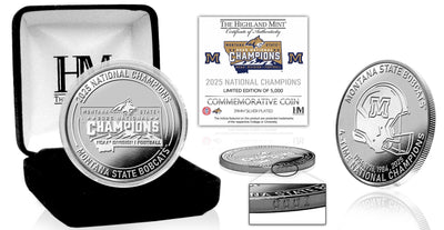 Highland Mint Montana State Bobcats 2025 FCS National Champions Silver Plated Coin - Limited Edition /5,000