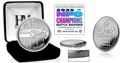 Highland Mint Seattle Seahawks 2025-26 NFC Champions Silver Plated Coin - Limited Edition /5000