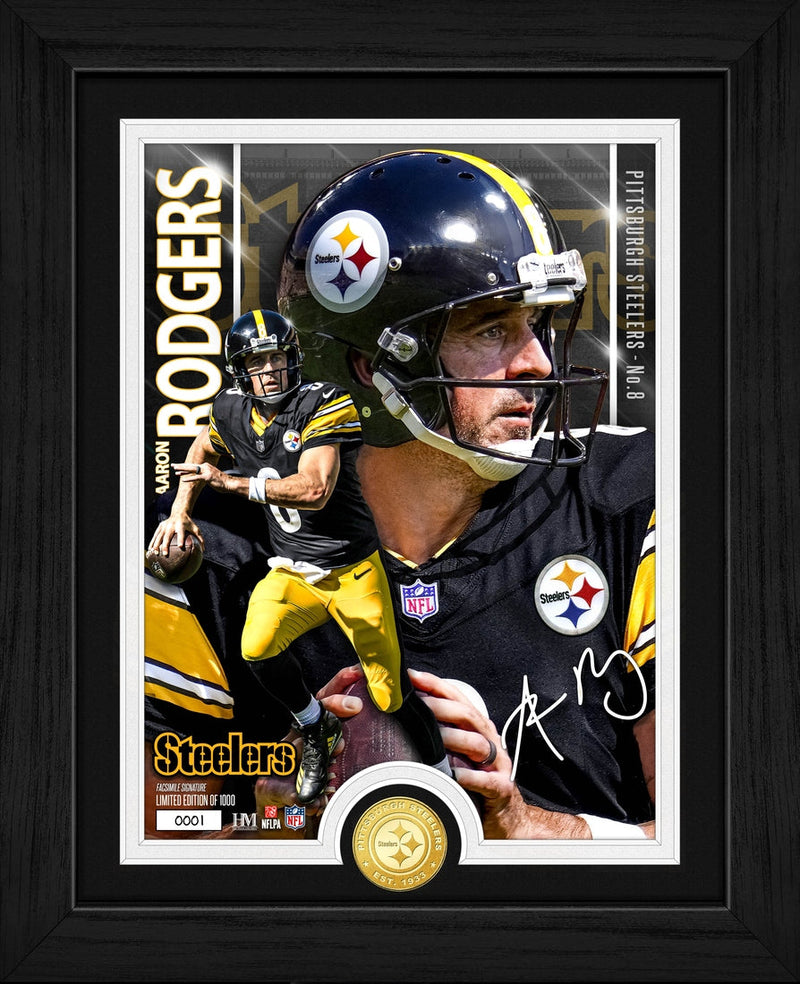 Highland Mint Aaron Rodgers Pittsburgh Steelers Bronze Coin Photo Mint - Limited Edition /1,000