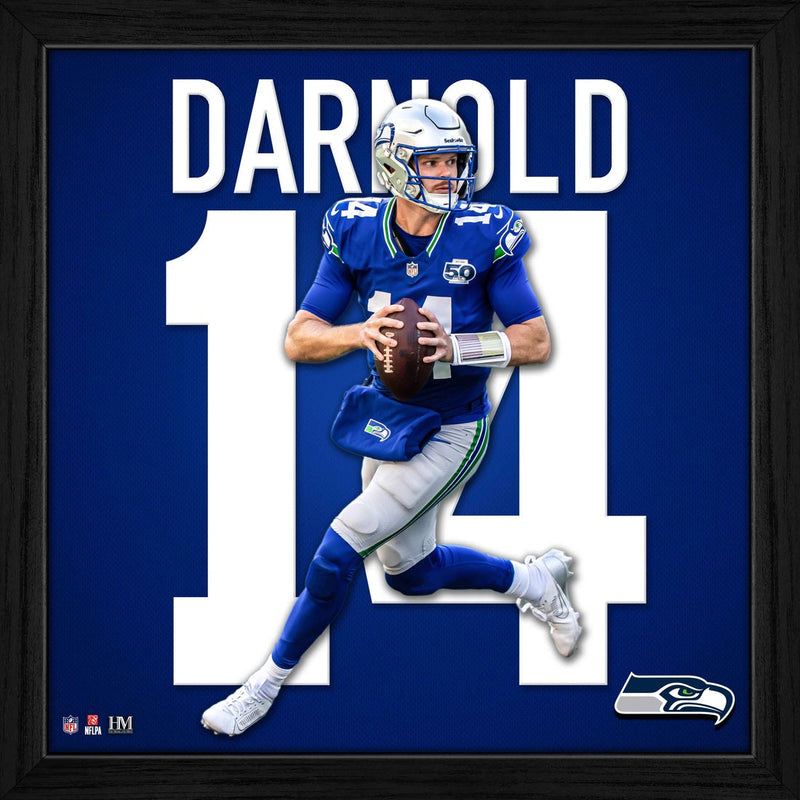 Highland Mint Sam Darnold Seattle Seahawks Impact Jersey Frame