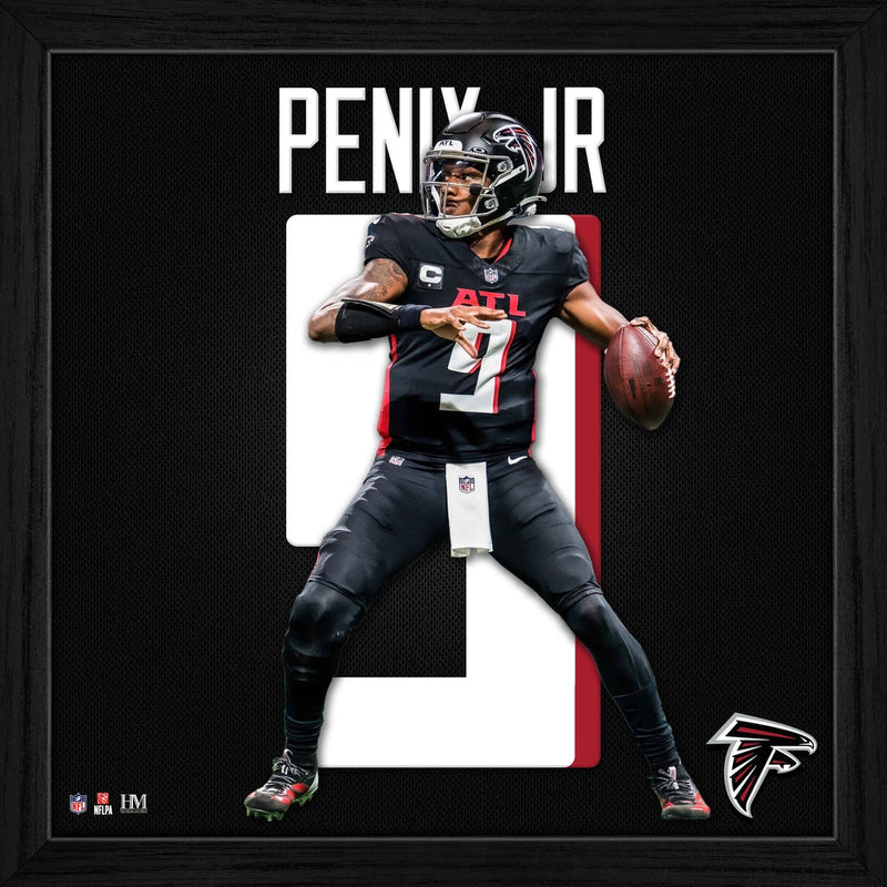 Highland Mint Michael Penix Jr. Atlanta Falcons Impact Jersey Frame