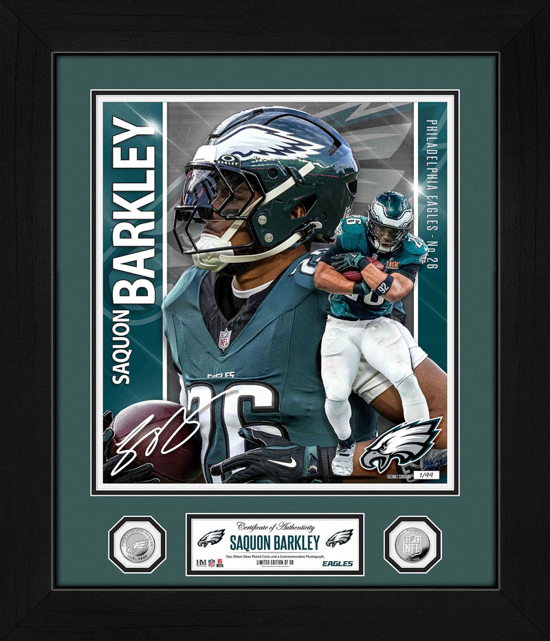 Highland Mint Saquon Barkley Philadelphia Eagles Silver Coin Photo Mint - Special Edition