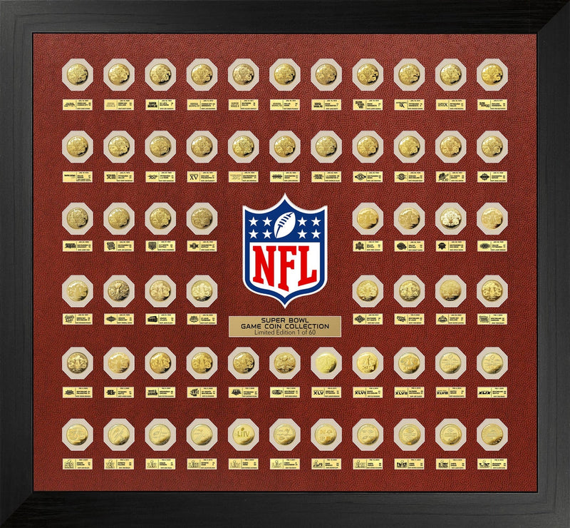 Highland Mint Super Bowl 60th Anniversary Gold Game-Coin Collection Frame - Limited Edition /60