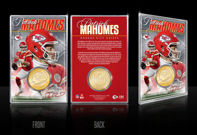 Highland Mint Patrick Mahomes Kansas City Chiefs Bronze Coin Card - Limited Edition /5,000
