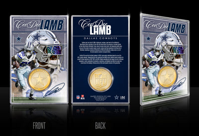 Highland Mint CeeDee Lamb Dallas Cowboys Bronze Coin Card - Limited Edition /5,000