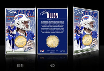 Highland Mint Josh Allen Buffalo Bills Bronze Coin Card - Limited Edition /5,000