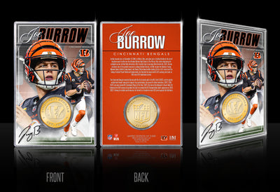 Highland Mint Joe Burrow Cincinnati Bengals Bronze Coin Card - Limited Edition /5,000
