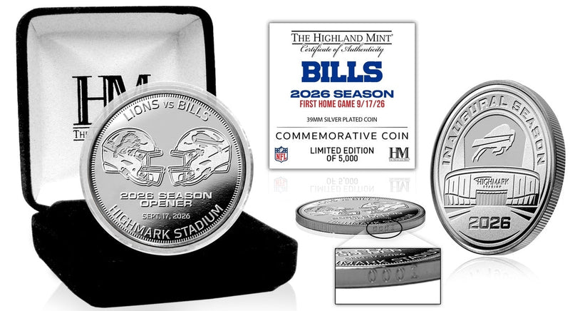 Highland Mint Buffalo Bills Highmark Stadium Inaugural Game Silver-Plated Coin - Limited Edition /5,000