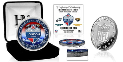 Highland Mint 2026 NFL International Games Eagles vs Jaguars London Silver Flip Coin - Limited Edition /5,000