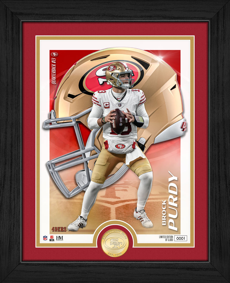 Highland Mint Brock Purdy San Francisco 49ers Bronze Coin Photo Mint - Limited Edition /5,000