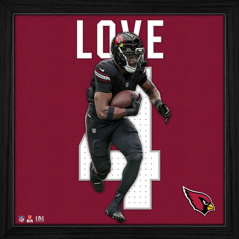 Highland Mint Jeremiyah Love Arizona Cardinals Impact Jersey Frame