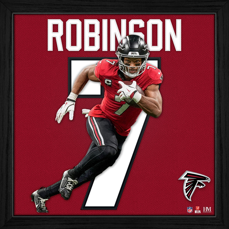 Highland Mint Bijan Robinson Atlanta Falcons Impact Jersey Frame