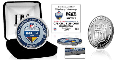 Highland Mint Atlanta Falcons vs Indianapolis Colts 2025 Berlin International Game Silver Coin - Limited Edition /5,000