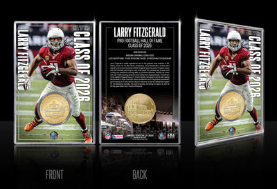 Highland Mint Larry Fitzgerald 2026 NFL Hall of Fame Bronze Coin Card - Limited Edition /5000