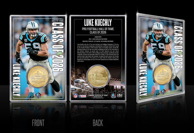 Highland Mint Luke Kuechly 2026 NFL Hall of Fame Bronze Coin Card - Limited Edition /5,000