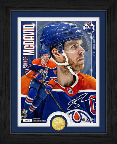 Highland Mint Connor McDavid Edmonton Oilers Bronze Coin Artist Proof Photo Mint - Limited Edition /1,000