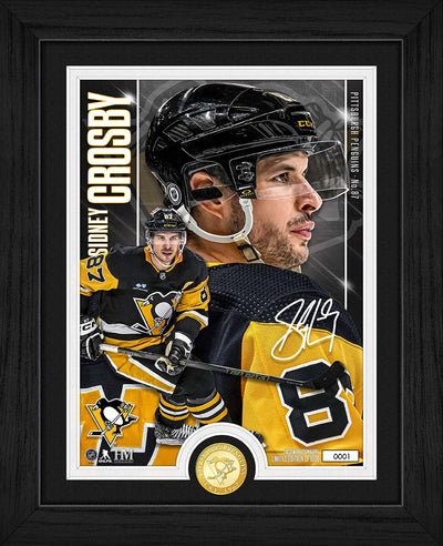 Highland Mint Sidney Crosby Pittsburgh Penguins Bronze Coin Artist Proof Photo Mint - Limited Edition /1,000