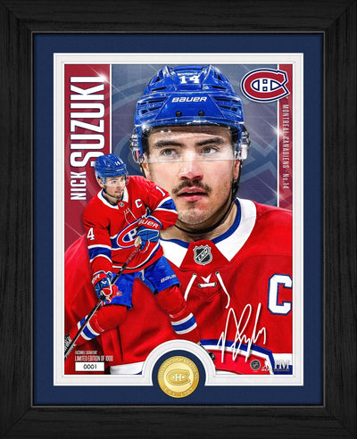 Highland Mint Nick Suzuki Montreal Canadiens Bronze Coin Artist Proof Photo Mint - Limited Edition /1,000