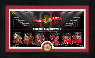 Highland Mint Chicago Blackhawks 100th Anniversary Bronze Coin Timeline Photomint - Limited Edition /2,026