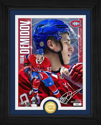 Highland Mint Ivan Demidov Montreal Canadiens Bronze Coin Artist Proof Photo Mint - Limited Edition /1,000