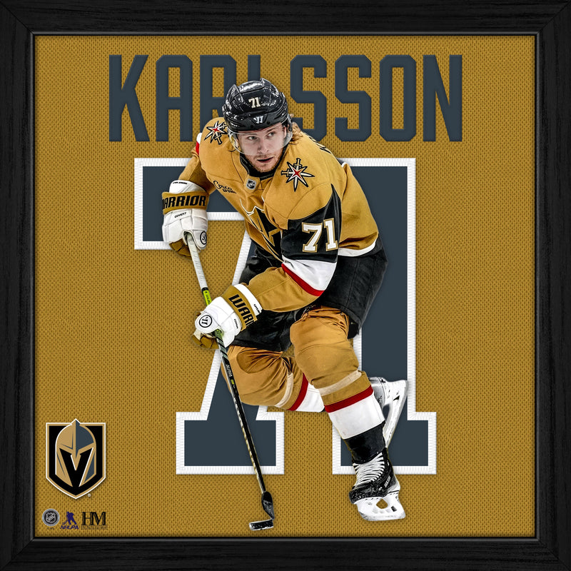 Highland Mint William Karlsson Vegas Golden Knights Impact Jersey Frame