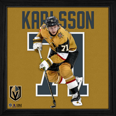 Highland Mint William Karlsson Vegas Golden Knights Impact Jersey Frame