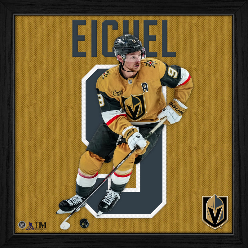 Highland Mint Jack Eichel Vegas Golden Knights Impact Jersey Frame - 13" x 13"
