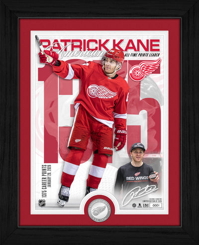 Highland Mint Patrick Kane Detroit Red Wings 1375 Points Silver Coin Artist Proof Photo Mint - Limited Edition /2026