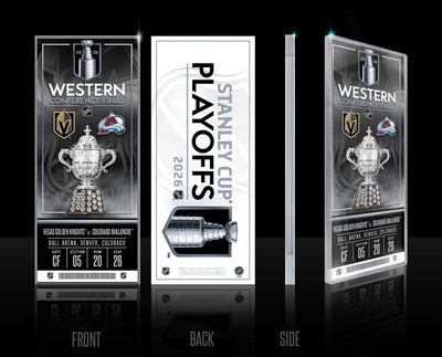 Highland Mint Colorado Avalanche 2026 NHL Western Conference Final Commemorative Acrylic Ticket