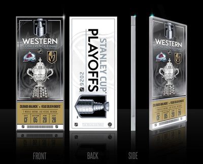 Highland Mint Vegas Golden Knights 2026 NHL Western Conference Final Commemorative Acrylic Ticket
