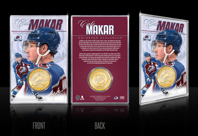Highland Mint Cale Makar Colorado Avalanche Bronze Coin Acrylic Holder - Limited Edition /5,000