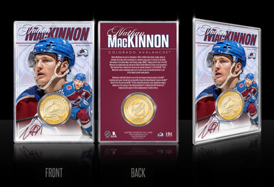 Highland Mint Nathan MacKinnon Colorado Avalanche Bronze Coin Acrylic Holder - Limited Edition /5,000