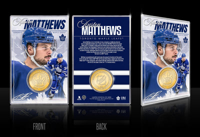 Highland Mint Auston Matthews Toronto Maple Leafs Bronze Coin Card - Limited Edition /5,000