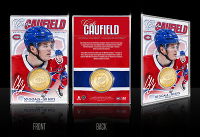 Highland Mint Cole Caufield Montreal Canadiens 50 Goals Bronze Coin Card - Limited Edition /5,000