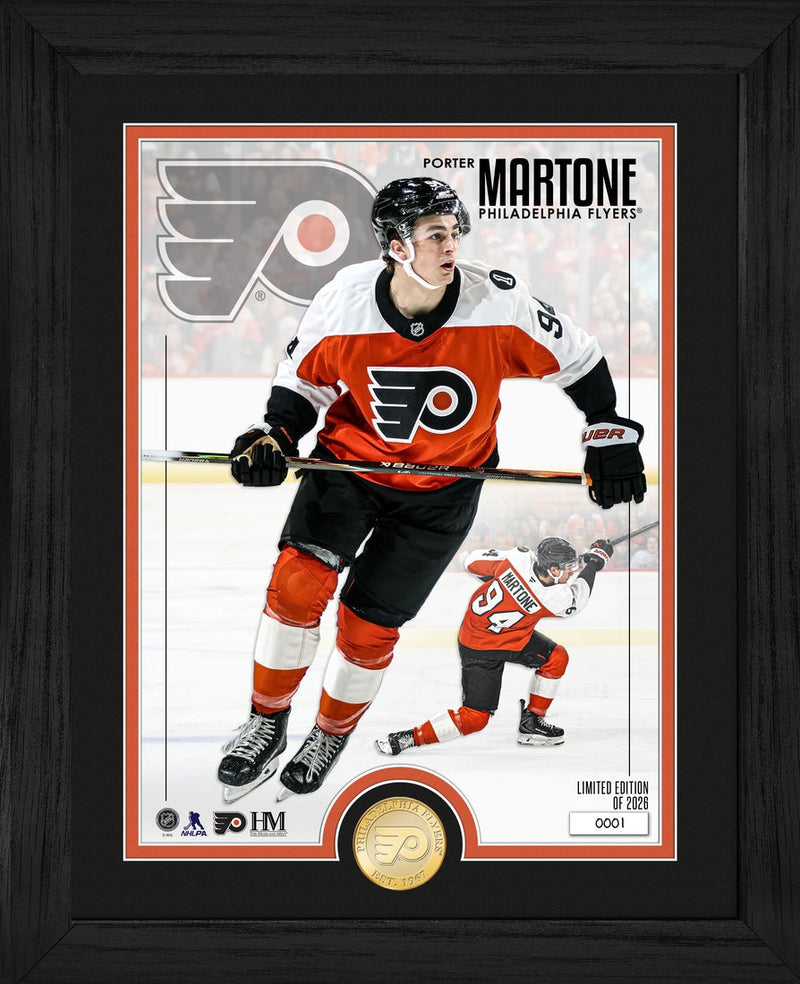 Highland Mint Porter Martone Philadelphia Flyers Bronze Coin Photo Mint - Limited Edition /2,026