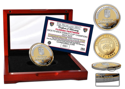 Highland Mint Florida Panthers 2025 Stanley Cup Champions 2-Tone Coin - Limited Edition /2500