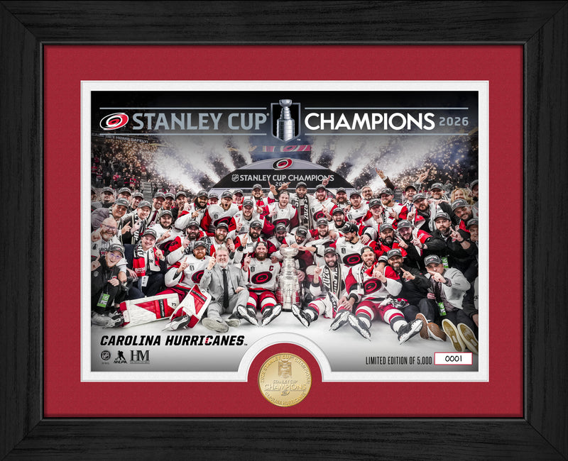 Highland Mint Carolina Hurricanes 2026 Stanley Cup Champions Bronze Coin Photo Mint - Limited Edition /5,000