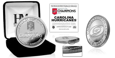 Highland Mint Carolina Hurricanes 2026 Stanley Cup Champions Silver Plated Coin - Limited Edition /2,026