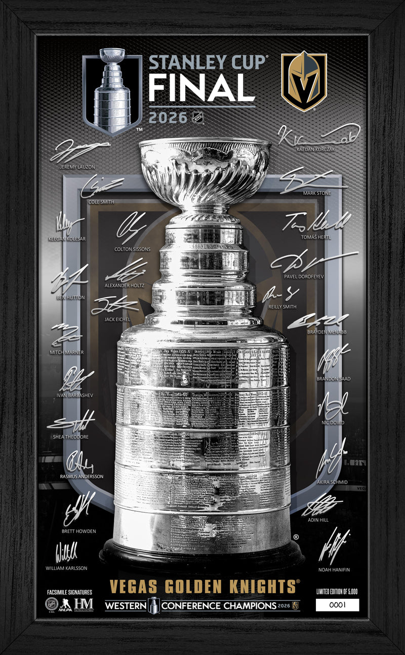 Highland Mint Vegas Golden Knights 2026 Western Conference Champions Signature Frame - Limited Edition /5,000