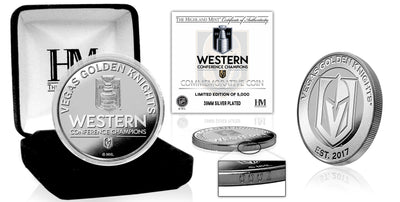 Highland Mint Vegas Golden Knights 2026 Western Conference Champions Silver Coin - Limited Edition /5000