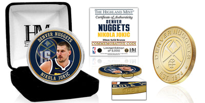 Highland Mint Nikola Jokic Denver Nuggets Bronze Coin - Limited Edition /5,000