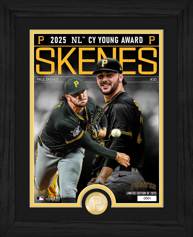 Highland Mint Paul Skenes 2025 NL Cy Young Bronze Coin Photo Mint - Limited Edition /2,025