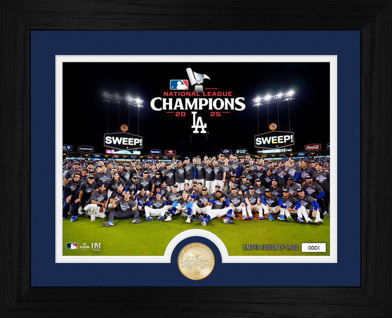 Highland Mint Los Angeles Dodgers 2025 National League Champions Bronze Coin Photo Mint - Limited Edition /5,000