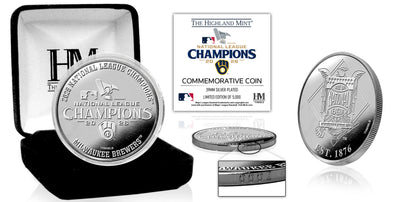 Highland Mint Milwaukee Brewers 2026 NL Champions Silver Coin - Limited Edition /5,000