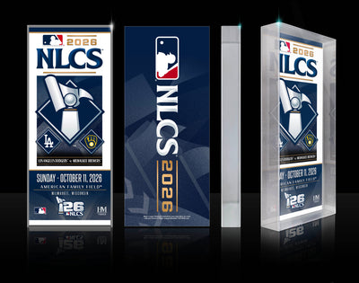 Highland Mint Los Angeles Dodgers vs Milwaukee Brewers 2026 NLCS Acrylic Ticket BlocKart