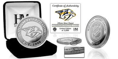 Highland Mint Nashville Predators Silver Coin - Limited Edition /5,000