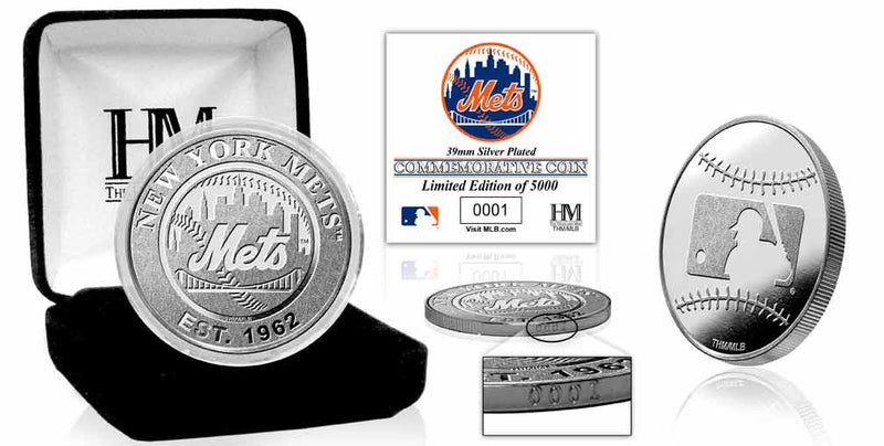 Highland Mint New York Mets Silver Coin - Limited Edition /5,000