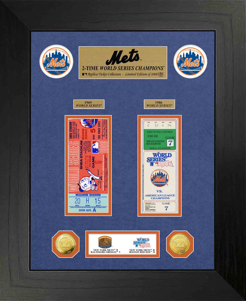 Highland Mint New York Mets World Series Deluxe Gold Coin & Ticket Collection - Limited Edition /1000